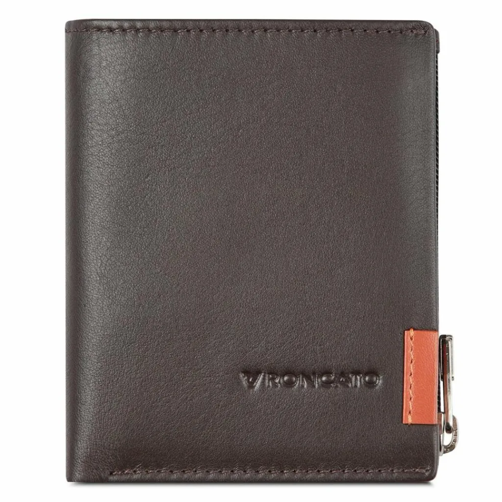 Clearance Roncato Monaco Geldbörse RFID Schutz Leder 8 cm brown