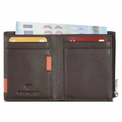 Clearance Roncato Monaco Geldbörse RFID Schutz Leder 8 cm brown