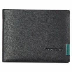 Clearance Roncato Monaco Geldbörse RFID Schutz Leder 9.5 cm nero