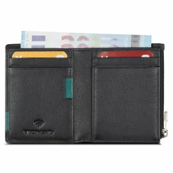Sale Roncato Monaco Geldbörse RFID Schutz Leder 8 cm nero