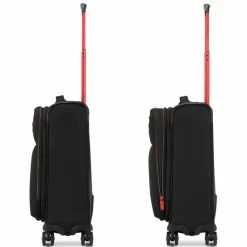 Hot Roncato Move 4 Rollen Kabinentrolley 55 cm mit Dehnfalte nero fumo