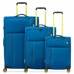 Roncato Koffersets Als Weichgepäck|Koffersets 3-Teilig<Move 4 Rollen Kofferset 3-teilig mit Dehnfalte blu laguna
