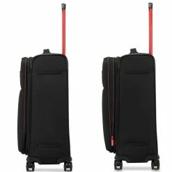 New Roncato Move 4 Rollen Trolley 64 cm mit Dehnfalte nero fumo