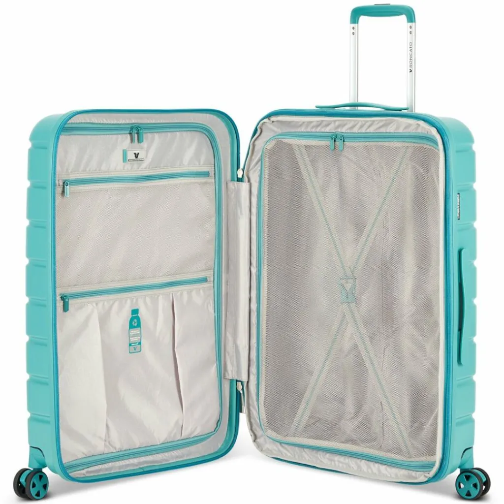 Online Roncato Relife 4 Rollen Kofferset 3-teilig mit Dehnfalte salbei