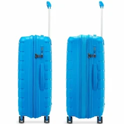 Roncato Koffersets Als Hartgepäck|Koffersets 3-Teilig<Skyline 2.0 4 Rollen Kofferset 3-teilig mit Dehnfalte bluette