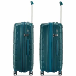 Discount Roncato Skyline 2.0 4 Rollen Trolley 46.5 cm mit Dehnfalte verde bottiglia