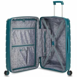 Discount Roncato Skyline 2.0 4 Rollen Trolley 46.5 cm mit Dehnfalte verde bottiglia