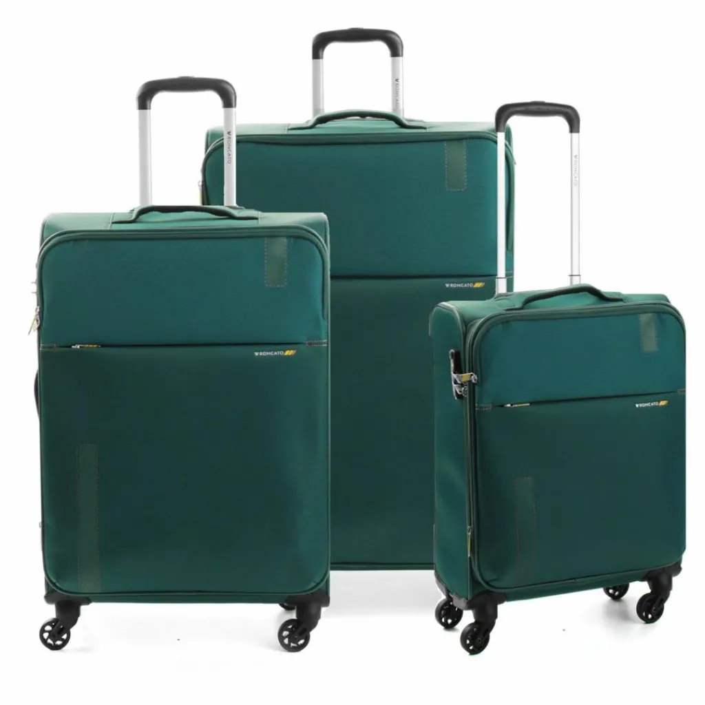 Discount Roncato Speed 4 Rollen Kofferset 3-teilig mit Dehnfalte smaragd
