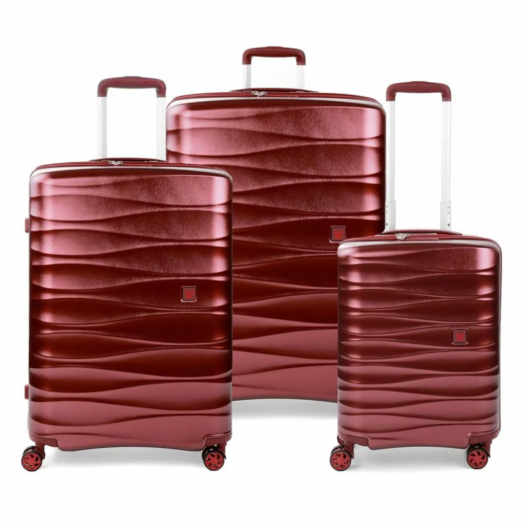 Hot Roncato Stellar 4 Rollen Kofferset 3-teilig mit Dehnfalte rosso