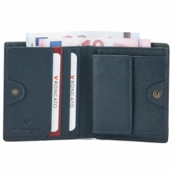 Best Roncato Trial DLX Geldbörse RFID Schutz Leder 9 cm navy