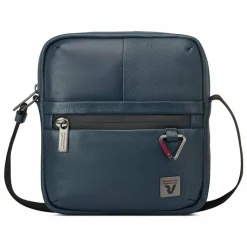 Outlet Roncato Trial Umhängetasche Leder 24 cm blue