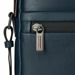 Outlet Roncato Trial Umhängetasche Leder 24 cm blue