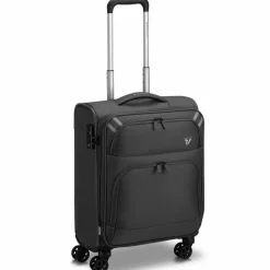 Roncato Weichgepäck Kabinengepäck|4-Rollen Kabinentrolleys<Twin 4 Rollen Kabinentrolley S 55 cm mit Dehnfalte nero