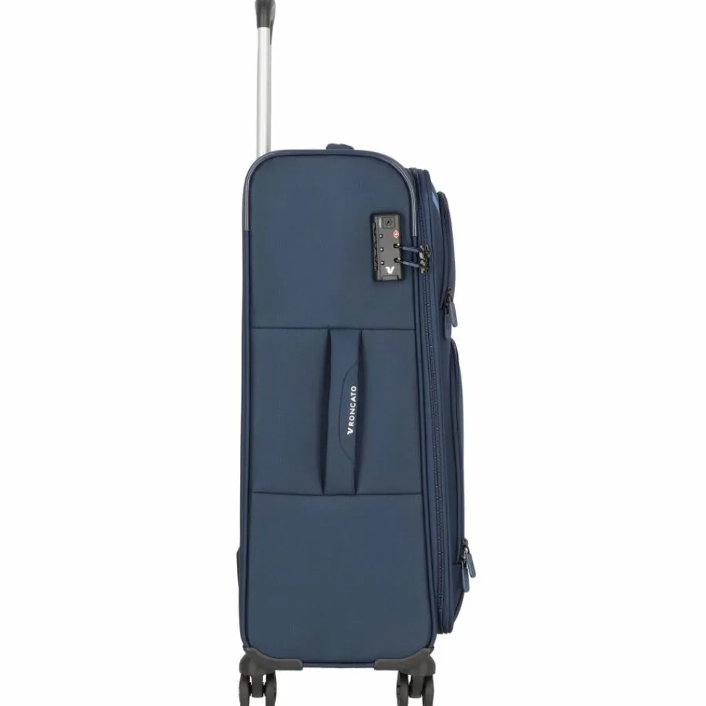 Best Roncato Twin 4 Rollen Trolley M 65 cm blu notte