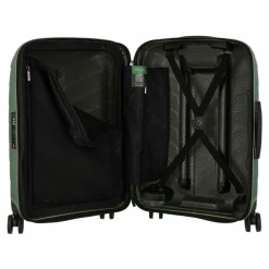Samsonite Hartgepäck Kabinengepäck|4-Rollen Kabinentrolleys<Attrix 4 Rollen Kabinentrolley 55 cm mit Dehnfalte basil green