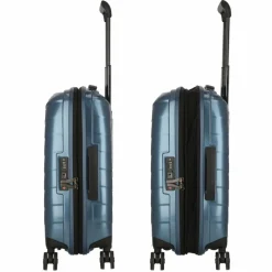Outlet Samsonite Attrix 4 Rollen Kabinentrolley 55 cm mit Dehnfalte steel blue