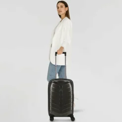 Samsonite Hartgepäck Kabinengepäck|4-Rollen Kabinentrolleys<Attrix 4 Rollen Kabinentrolley 55 cm mit Dehnfalte anthracite