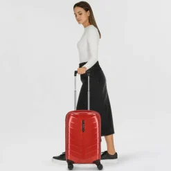 Online Samsonite Attrix 4 Rollen Kabinentrolley 55 cm mit Dehnfalte red