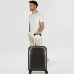 Samsonite Hartgepäck Kabinengepäck|4-Rollen Kabinentrolleys<Attrix 4 Rollen Kabinentrolley 55 cm mit Dehnfalte anthracite