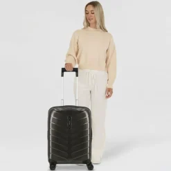 Samsonite Hartgepäck Kabinengepäck|4-Rollen Kabinentrolleys<Attrix 4 Rollen Kabinentrolley 55 cm mit Dehnfalte anthracite