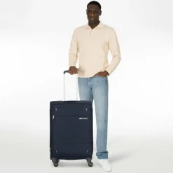 Samsonite Weichgepäck|4-Rollen Koffer<Base Boost Spinner 4-Rollen Trolley 66 cm navy blue