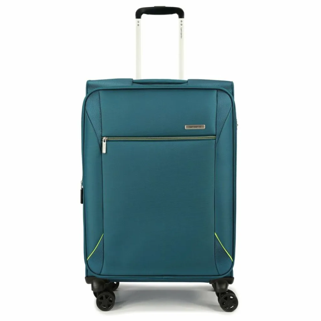Hot Samsonite Base Breeze 4 Rollen Trolley 67 cm mit Dehnfalte petrol blue
