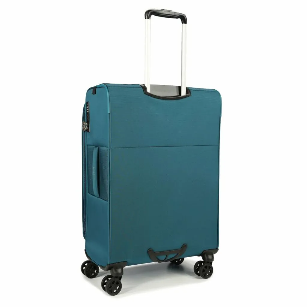Hot Samsonite Base Breeze 4 Rollen Trolley 67 cm mit Dehnfalte petrol blue