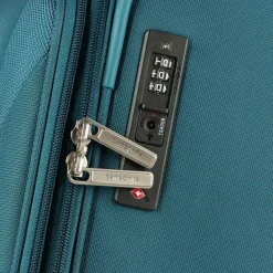 Hot Samsonite Base Breeze 4 Rollen Trolley 67 cm mit Dehnfalte petrol blue