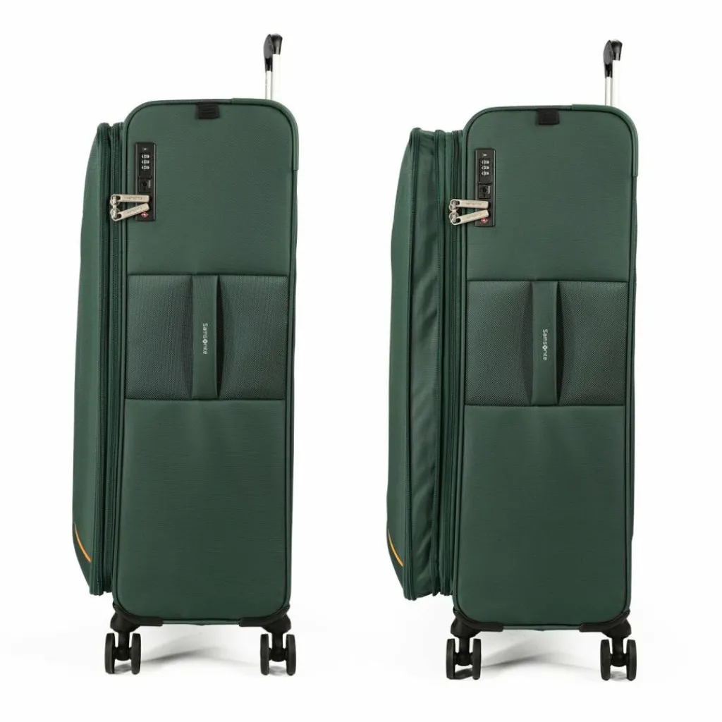 Samsonite Weichgepäck|4-Rollen Koffer<Base Breeze 4 Rollen Trolley 78 cm mit Dehnfalte dark green