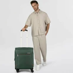 Samsonite Weichgepäck Kabinengepäck|4-Rollen Kabinentrolleys<Base Breeze 4 Rollen Kabinentrolley 55 cm dark green