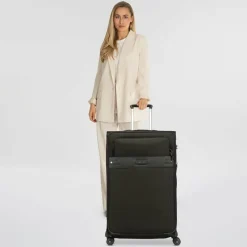 Samsonite Weichgepäck|4-Rollen Koffer<Beauhaven 4 Rollen Trolley 80 cm mit Dehnfalte black
