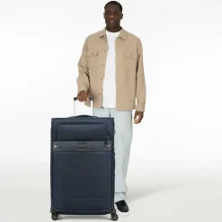 Sale Samsonite Beauhaven 4 Rollen Trolley 80 cm mit Dehnfalte dark blue