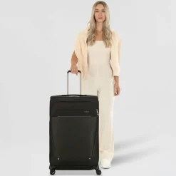 Samsonite Weichgepäck|4-Rollen Koffer<B-Lite Icon Spinner 4-Rollen Trolley 78 cm eco black