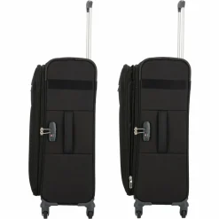 Samsonite Weichgepäck|4-Rollen Koffer<Citybeat 4 Rollen Trolley 66 cm mit Dehnfalte black
