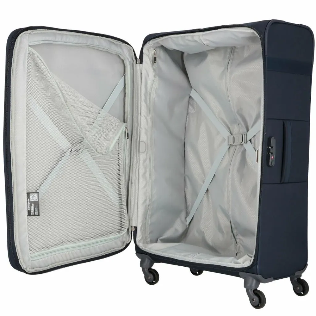 Outlet Samsonite Citybeat 4 Rollen Trolley 78 cm mit Dehnfalte navy blue