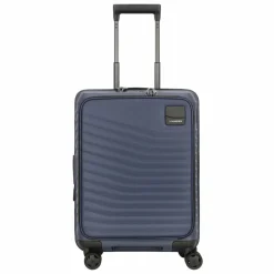 Samsonite Hartgepäck Kabinengepäck|4-Rollen Kabinentrolleys<Intuo 4 Rollen Kabinentrolley 55 cm Laptopfach mit Dehnfalte blue nights