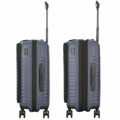 Samsonite Hartgepäck Kabinengepäck|4-Rollen Kabinentrolleys<Intuo 4 Rollen Kabinentrolley 55 cm Laptopfach mit Dehnfalte blue nights