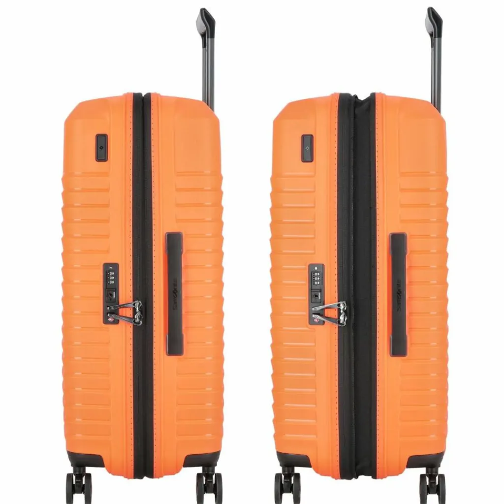 Samsonite Hartgepäck|4-Rollen Koffer<Intuo 4 Rollen Trolley M 69 cm mit Dehnfalte apricot