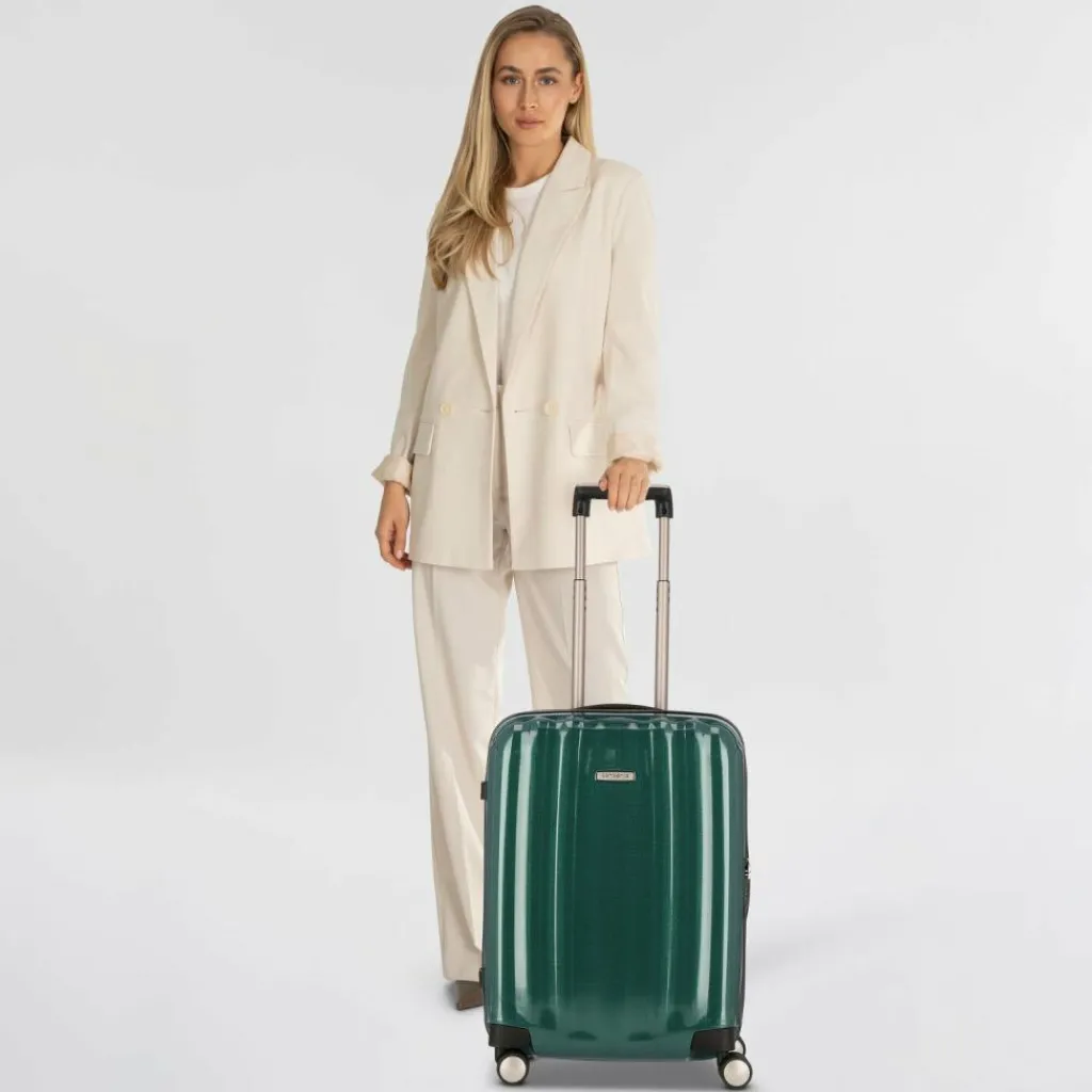 Samsonite Hartgepäck Kabinengepäck|4-Rollen Kabinentrolleys<Lite Cube Spinner 4-Rollen Kabinentrolley 55 cm racing green
