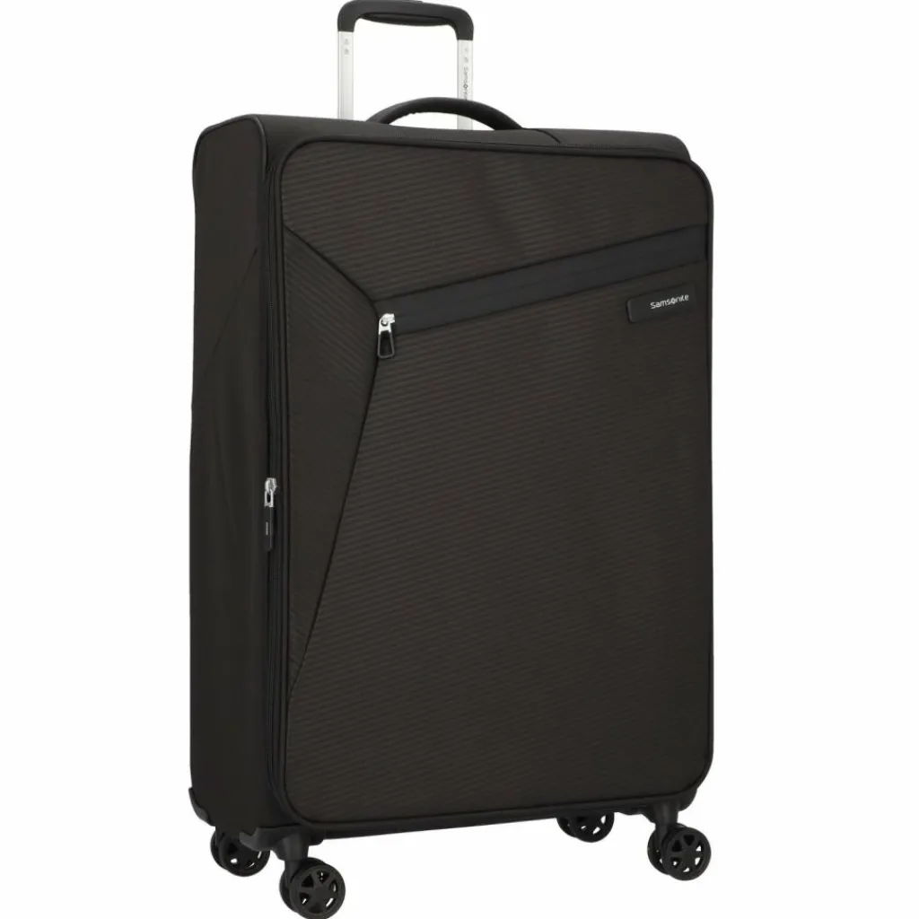Samsonite Weichgepäck|4-Rollen Koffer<Litebeam 4 Rollen Trolley 77 cm mit Dehnfalte black