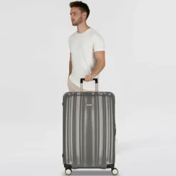 Hot Samsonite Lite-Cube 4 Rollen Trolley 82 cm eclipse grey