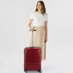 Samsonite Hartgepäck Kabinengepäck|4-Rollen Kabinentrolleys<Lite-Shock 4 Rollen Kabinentrolley 54 cm fiery red