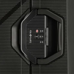 Samsonite Hartgepäck|4-Rollen Koffer<Magnum Eco 4 Rollen Trolley 69 cm black-red