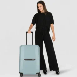 Outlet Samsonite Magnum Eco 4 Rollen Trolley 69 cm ice blue