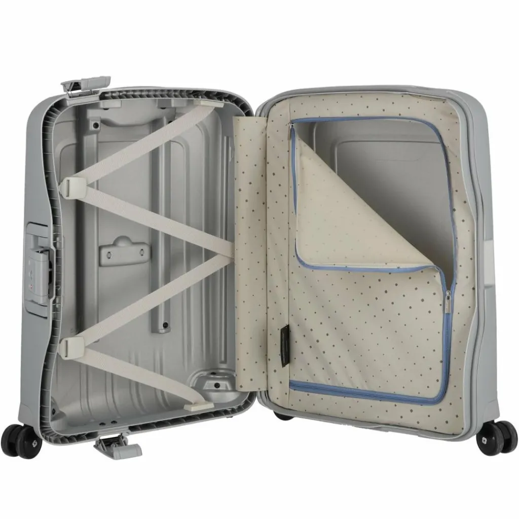 Clearance Samsonite S'Cure Spinner 4-Rollen Kabinentrolley 55 cm silver coloured