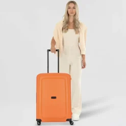 Samsonite Hartgepäck|4-Rollen Koffer<S'Cure Spinner 4-Rollen Trolley 69 cm apricot