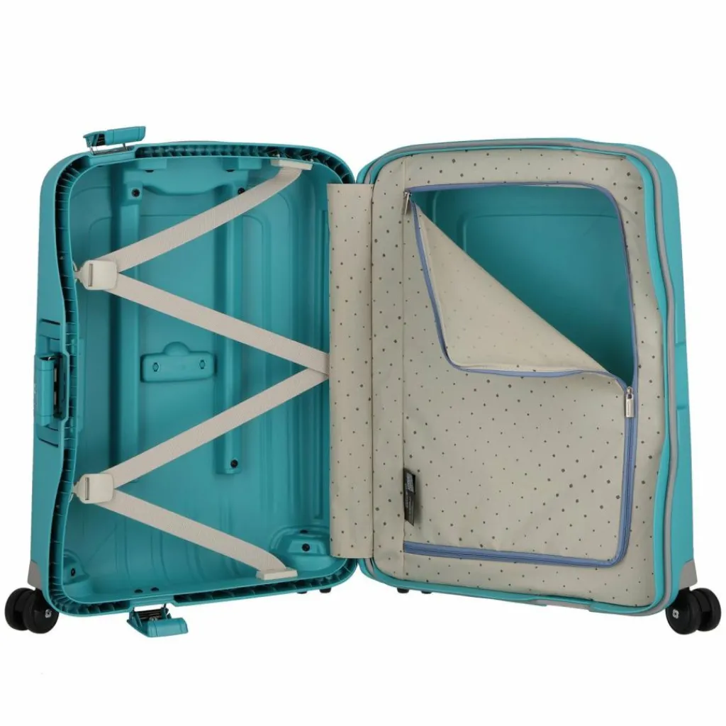 Samsonite Hartgepäck Kabinengepäck|4-Rollen Kabinentrolleys<S'Cure Spinner 4-Rollen Kabinentrolley 55 cm aqua blue