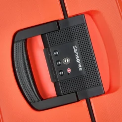 Hot Samsonite S'Cure Spinner 4-Rollen Trolley 75 cm fluo red capri