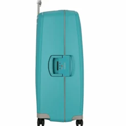 Samsonite Hartgepäck|4-Rollen Koffer<S'Cure Spinner 4-Rollen Trolley 81 cm aqua blue