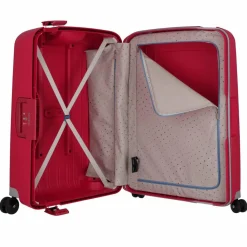 Samsonite Hartgepäck|4-Rollen Koffer<S'Cure Spinner 4-Rollen Trolley 69 cm crimson red